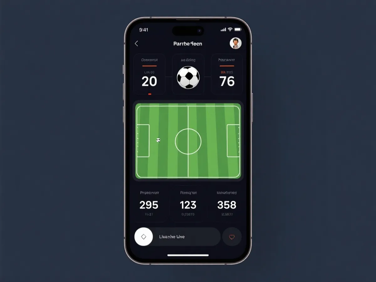 比分直播介面示意圖